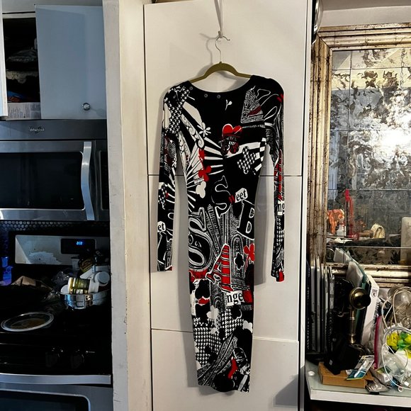 Gianfranco Ferre Pop Art Dress 30/44 4/6/8 - Picture 4 of 10